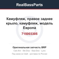 715003305 Камуфляж, правое заднее крыло, камуфляж, модель Европа