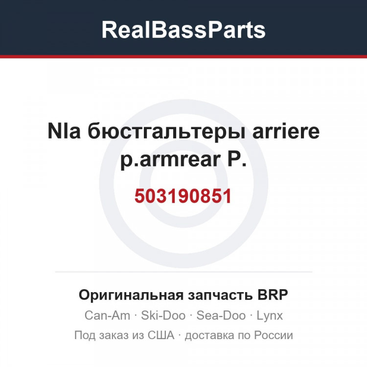 503190851 Nla бюстгальтеры arriere p.armrear P.