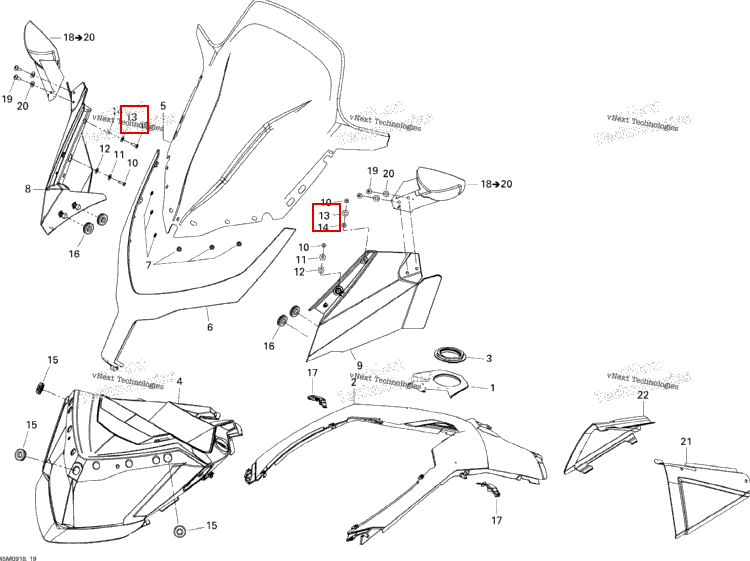 Шайба Ski-Doo GTX LE 1200 4-TEC (2009) (517304282)