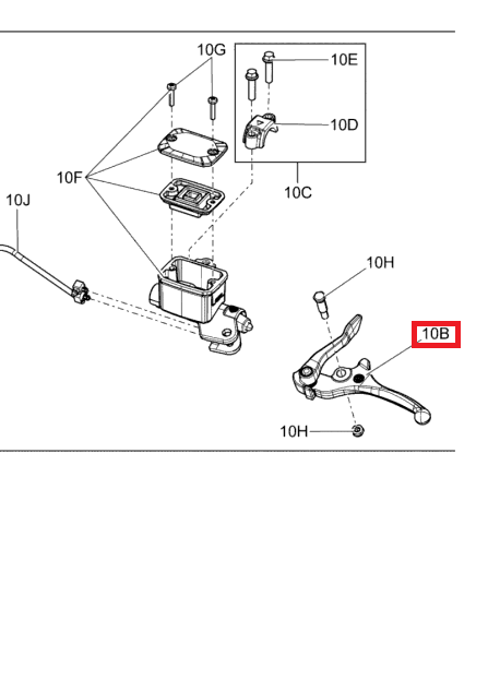 507032476 Ручка тормоза Ski-Doo LEVER 507032423 415129216, фото 2
