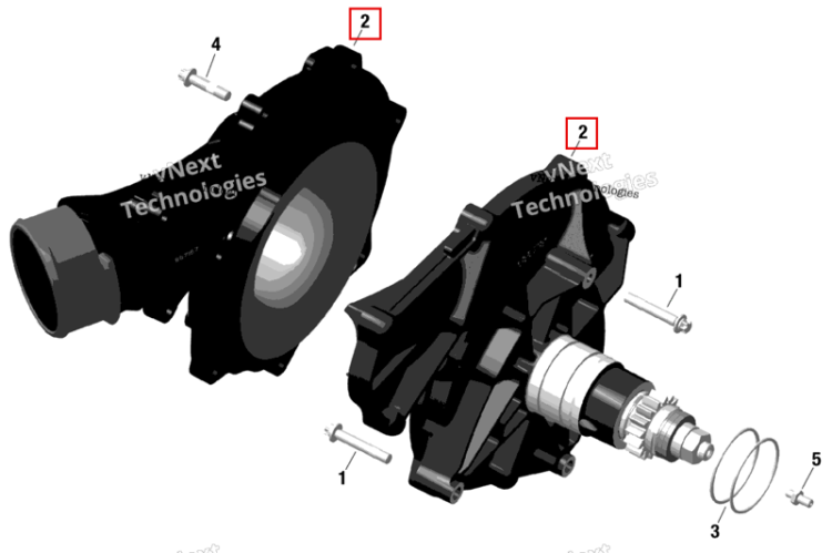 Supercharger в сборе включает no 2 4 Sea-Doo GTX 230 (2023) (420893551)
