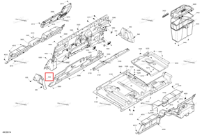 Левый нижний панель Can-Am 707901002