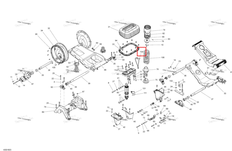 Retaining трос Sea-Doo RXT (2016) (708200118)