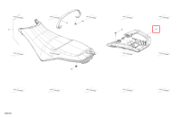Bright белый задний ручка Sea-Doo Spark 900 ACE Base (2026) (269003993)