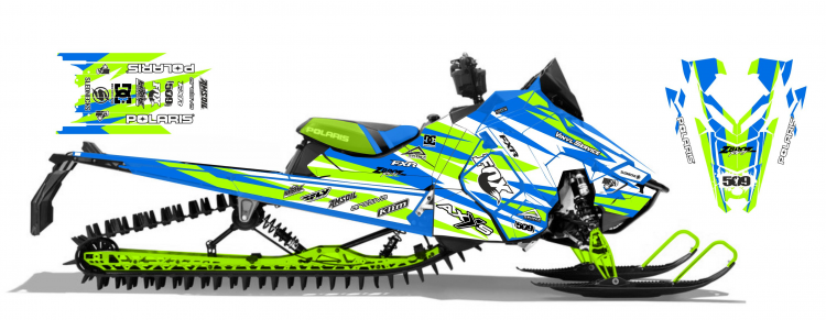 Наклейки для снегоходов Ski-Doo XM XP  Polaris RMK AXYS