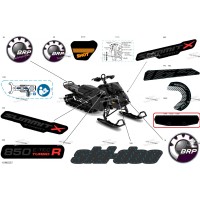 516010932 Наклейка Linq для снегоходов Ski-Doo 516010932