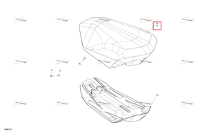 Сиденье крышка Ski-Doo 510007504