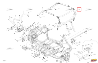 Magma красный задний каркас Can-Am Maverick Sport 1000R XRC (2022) (715009376)