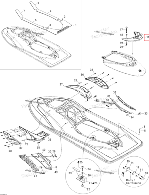 Поручень Apple зелёный Sea-Doo 269000740