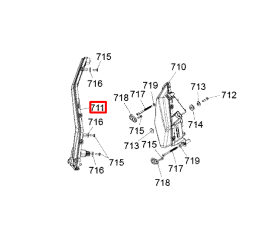 710004995 Фонарь правый Can-Am