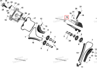 Клапанная крышка Can-Am Outlander 4x4 XT 1000R (2025) (420610182)