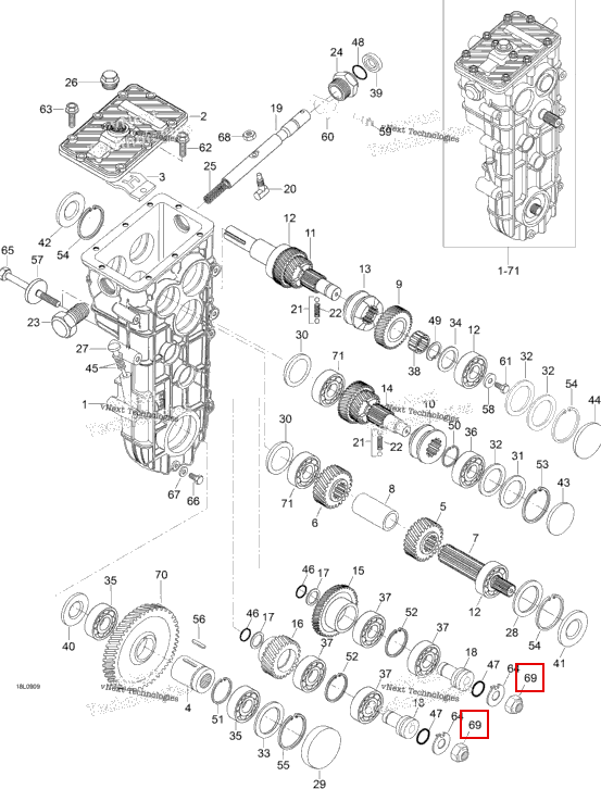Гайка M10 Ski-Doo Expedition TUV V800 4-TEC (2009) (M510600802)