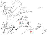 Панель защёлка Ski-Doo GTX LE 1200 4-TEC (2009) (517303973)