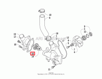 Прокладка термостата Arctic Cat GASKET,THERMOSTAT CAP 3007-543