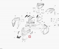 517305523 Капот желтый Ski-Doo Scandic 517304816