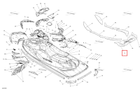 Задний Carpet левый Sea-Doo RXP (2016) (291003593)