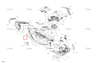Глубокий чёрный центральный Deck Sea-Doo Spark 900 ACE Base (2026) (291005936)