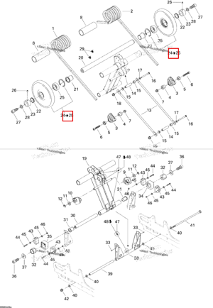 Колесо 165 в сборе Ski-Doo 503190269