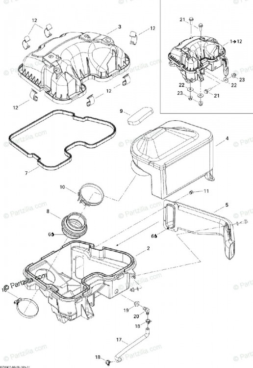 707800289 Intake adaptor, Bombardier