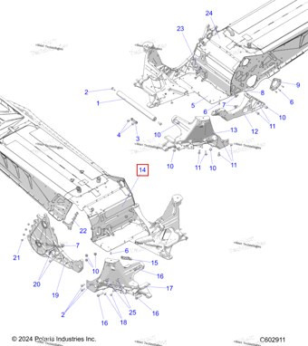 1244616 В сборе радиатор BULKHEAD включает штифт установочный
