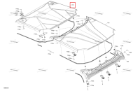 Глубокий чёрный передний Rigid Roof Can-Am Commander MAX 1000R EFI XT (2024) (705800679)