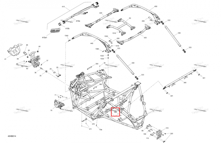 Гайка M6 Can-Am Maverick Turbo RR XRC (2022) (250100059)