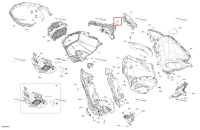 Глубокий чёрный правый Bottom с полукруглой головкой крышка Ski-Doo Expedition LE 900 ACE Turbo (2026) (502008264)
