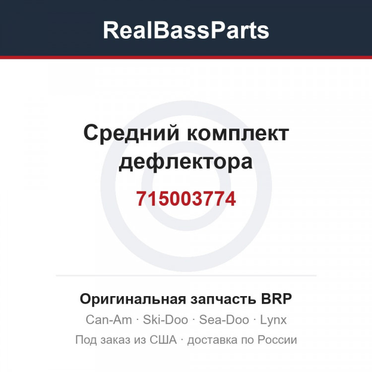 715003774 Средний комплект дефлектора