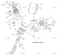 Рукоятка руль Polaris Widetrak LX (2006) (5432634)
