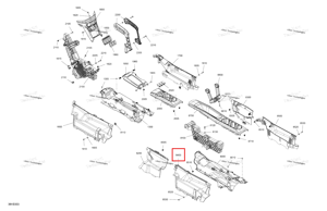 Левый задний консоль панель Can-Am 707901033