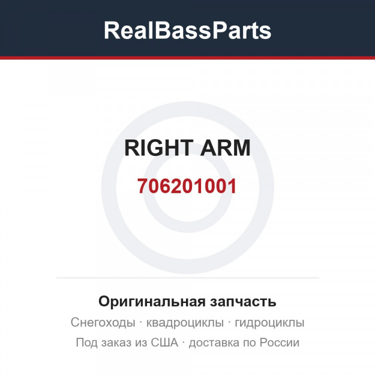 706201001 RIGHT ARM