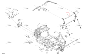 Hyper серебристый задний каркас комплект Can-Am 715011064