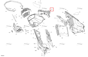 Neo жёлтый правый Bottom с полукруглой головкой крышка в сборе Ski-Doo 502008475