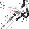 420430054 420430052 Прокладка помпы 850 Ski-Doo 420430053