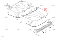 Глубокий чёрный задний Rigid Roof Can-Am Commander MAX 1000R EFI XT (2024) (705800680)