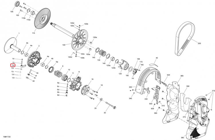417224038 Грузик вариатора 951 Ski-Doo