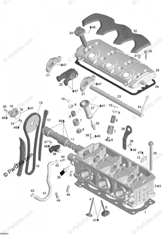 420660100 COUVERCLE      *CAMSHAFT COVER  Крышка распредвала