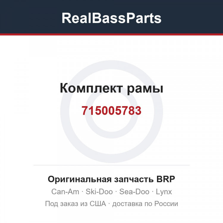 715005783 Комплект рамы