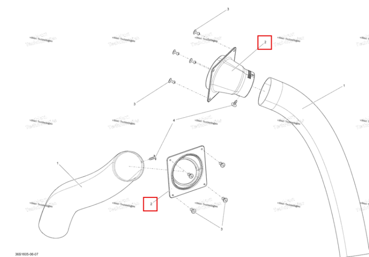 Вентиляция Adaptor Sea-Doo RXP (2016) (291003952)