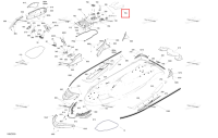 Lava серый задний Mat Sea-Doo RXT-X 300 (2023) (291005859)