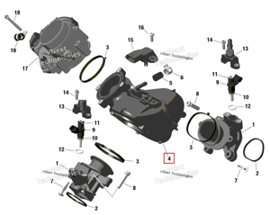 Воздушный Inlet коллектор Can-Am 420667800