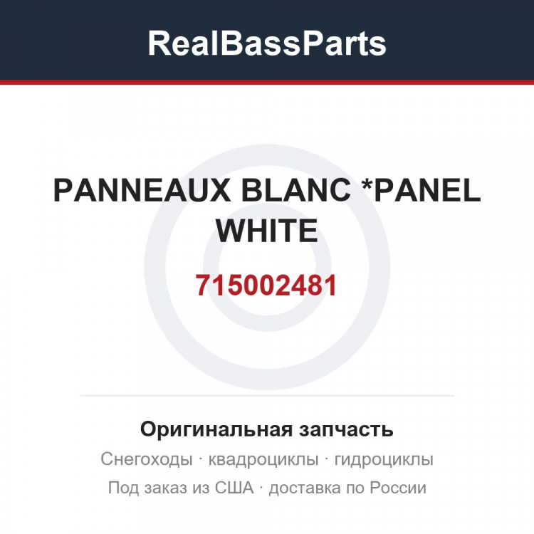 715002481 PANNEAUX BLANC *PANEL WHITE