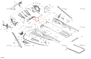 Шасси тоннель блок 154 aw Ski-Doo 415130423