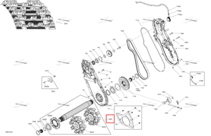 Приводной ось в сборе f Ski-Doo 504154432