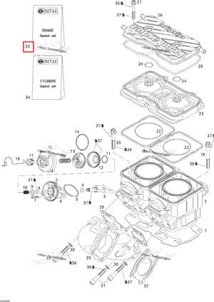 Двигатель комплект прокладок Sea-Doo 420886392