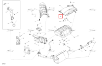 Теплозащитный экран опора Can-Am Outlander 4x4 DPS 700 (2025) (707603029)
