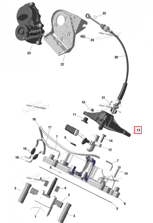 Клапан Bar Ski-Doo Expedition 850 E-TEC SE (2024) (420855290)