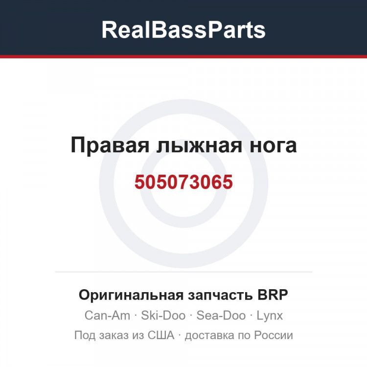 505073065 Правая лыжная нога