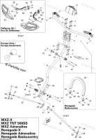 506152208 Рулевая тяга в сборе. включает в себя 22 TO 27, RENEGADE BACKCOUNTRY