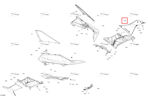 Катализатор серый правый нижний корпус панель Can-Am 705015539